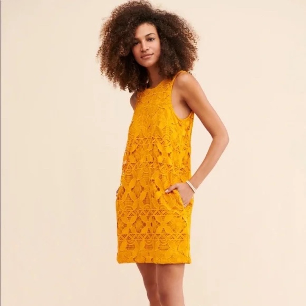 Anthropologie Mini shift dress size M